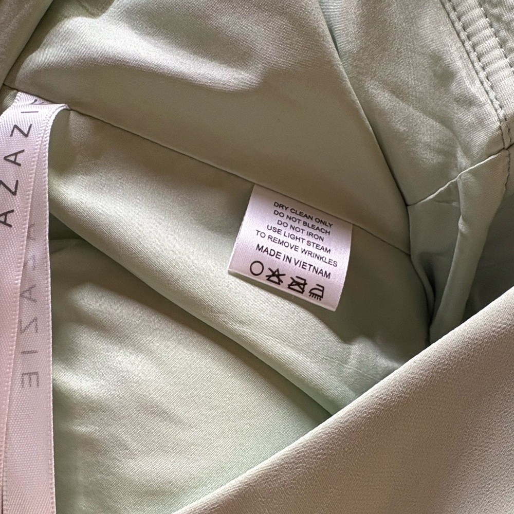 Azazie Flori  Dusty Sage Dress Size A10 NEW - Picture 8 of 12